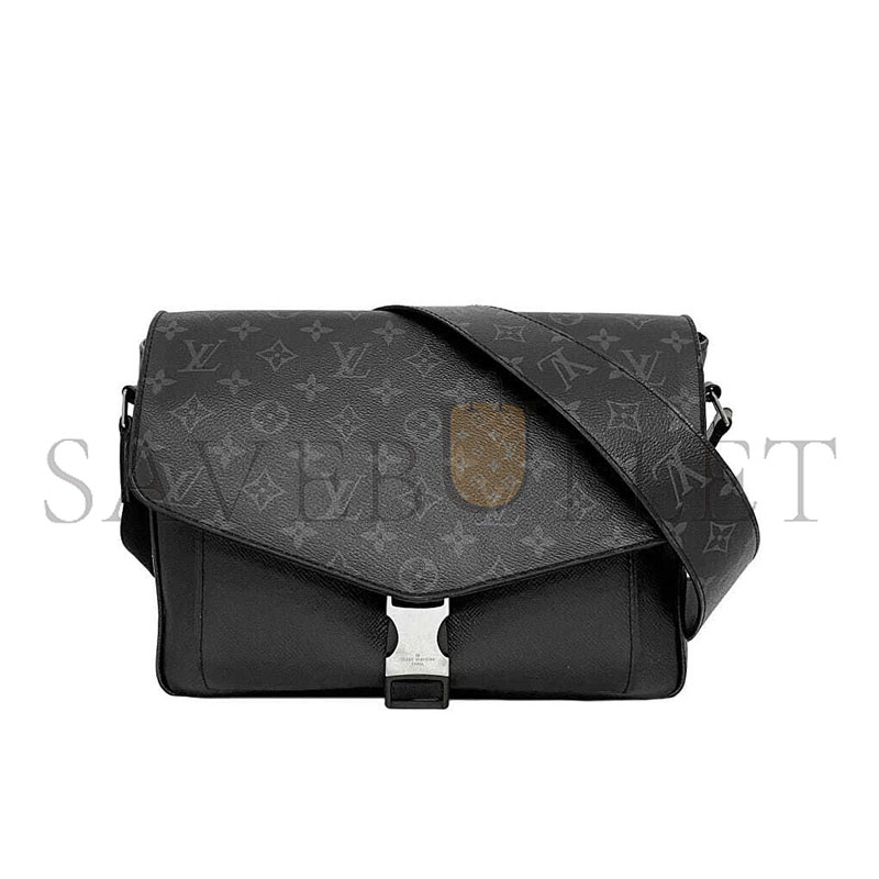 l0*is V*t0n shoulder bag messenger black gray taigarama monogram eclipse m30746 (33*29*11.5cm)